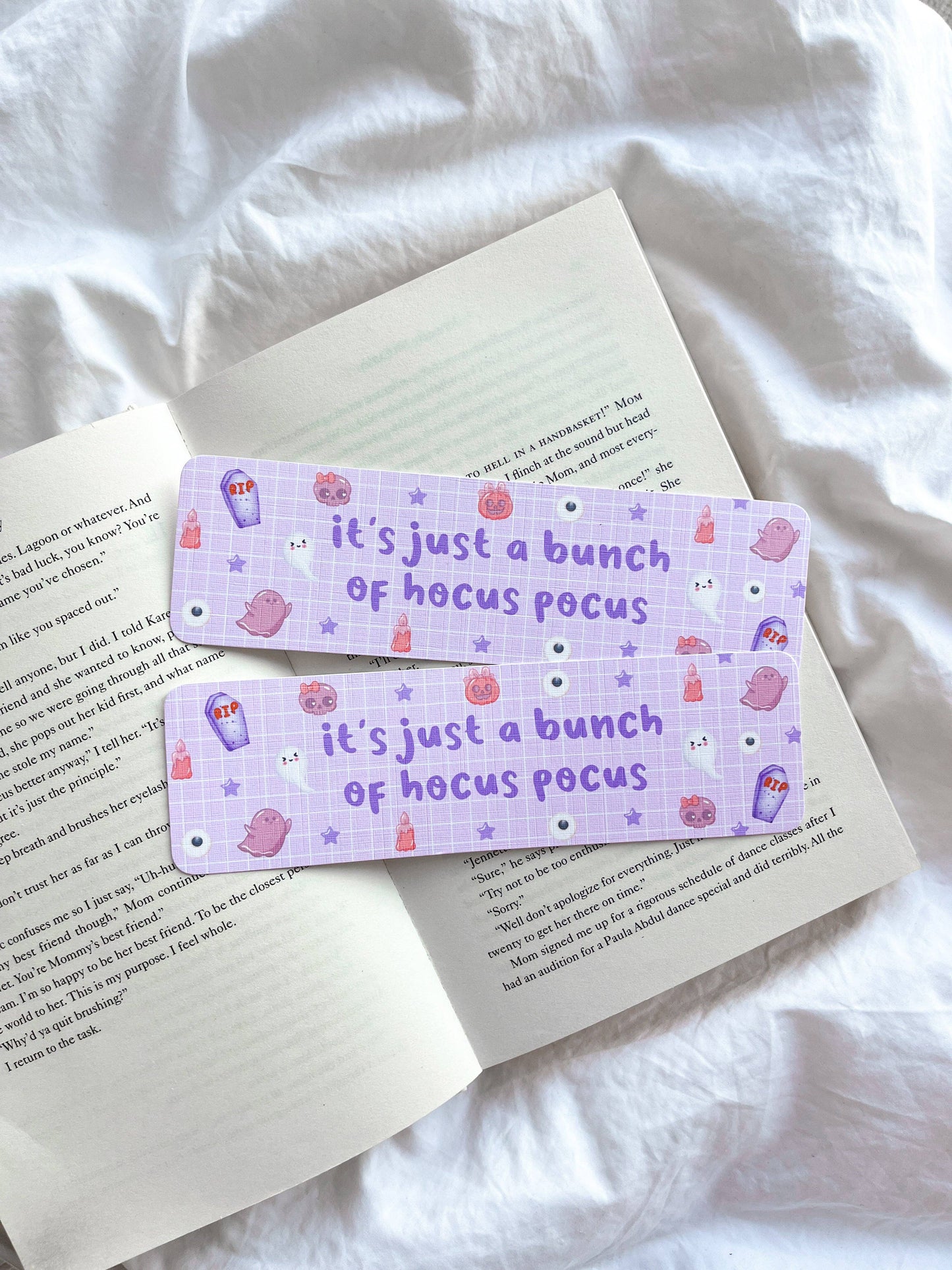 Hocus Pocus Bookmark | Spooky Halloween Bookmark: Without ribbon