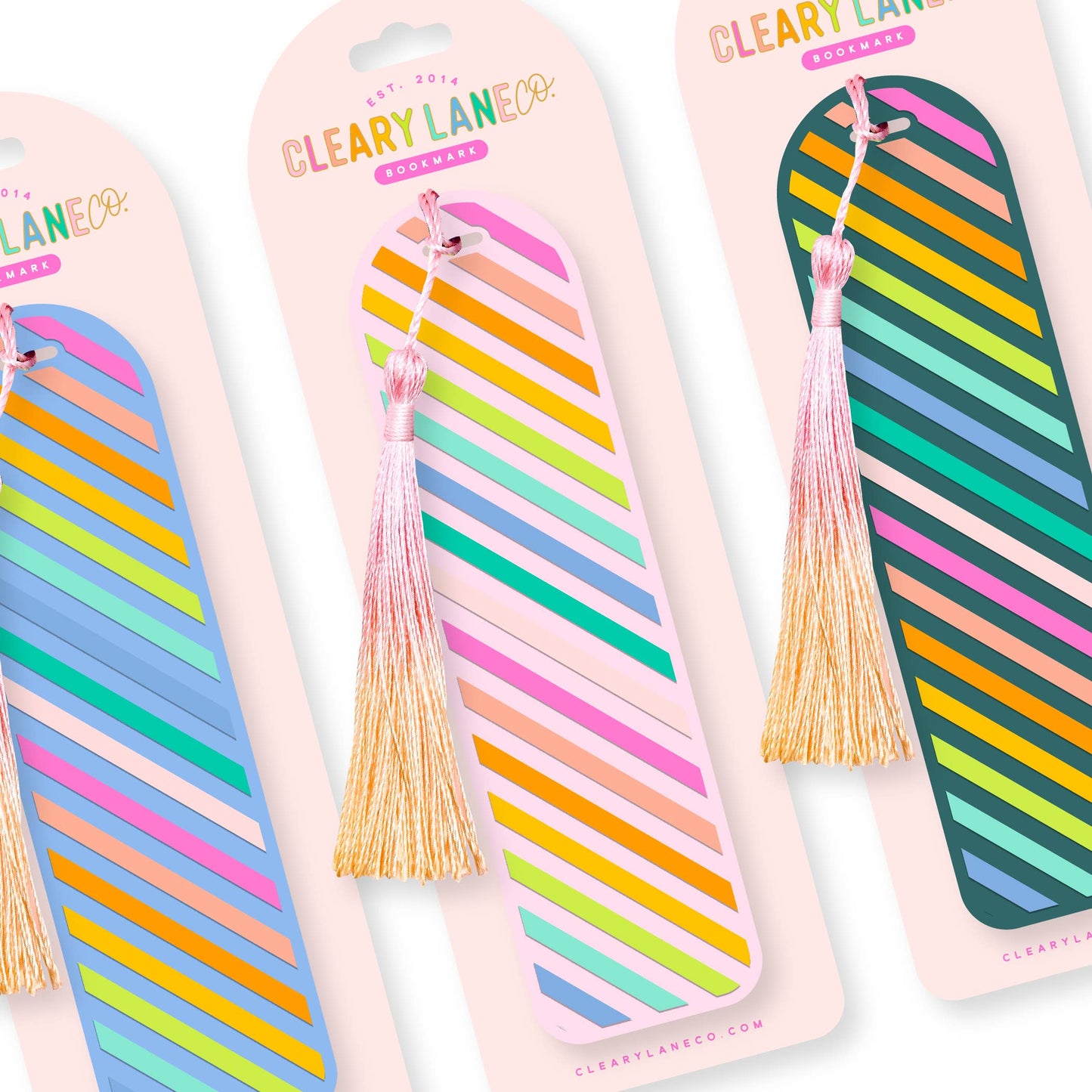 Acrylic Bookmark with Tassel | Choose your design: Bubblegum / I Love Books Rainbow