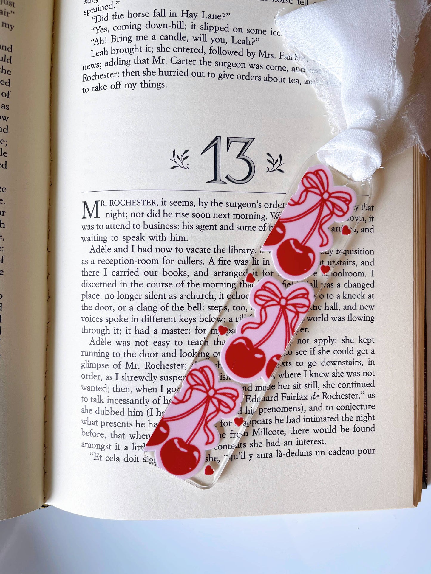 Acrylic Bookmarks-multiple styles available: Cherry and bows