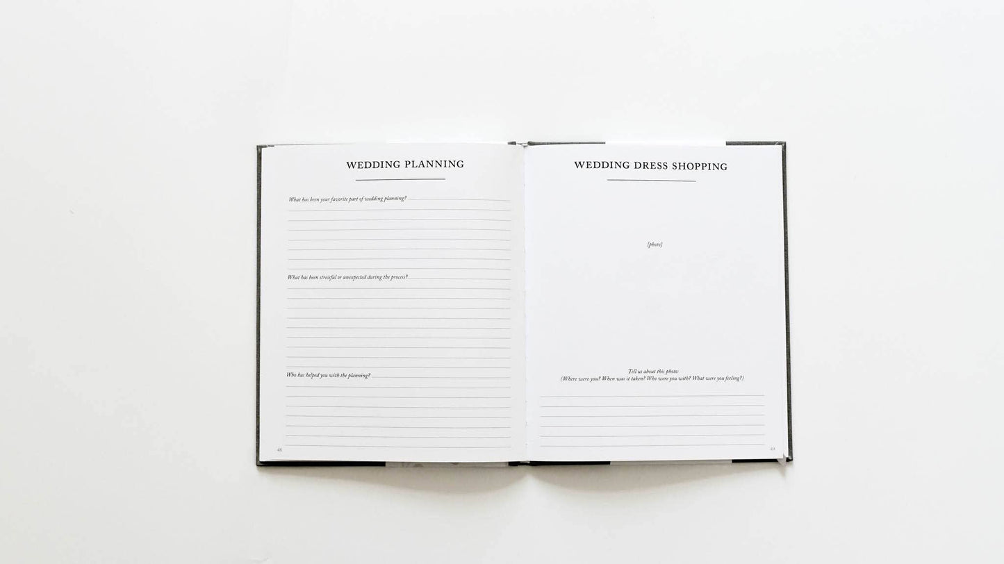 Engagement Journal | Gift for New Brides | Book for Couples: Ivory