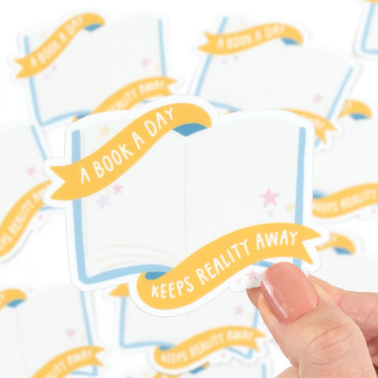 A Book A Day Decal Sticker