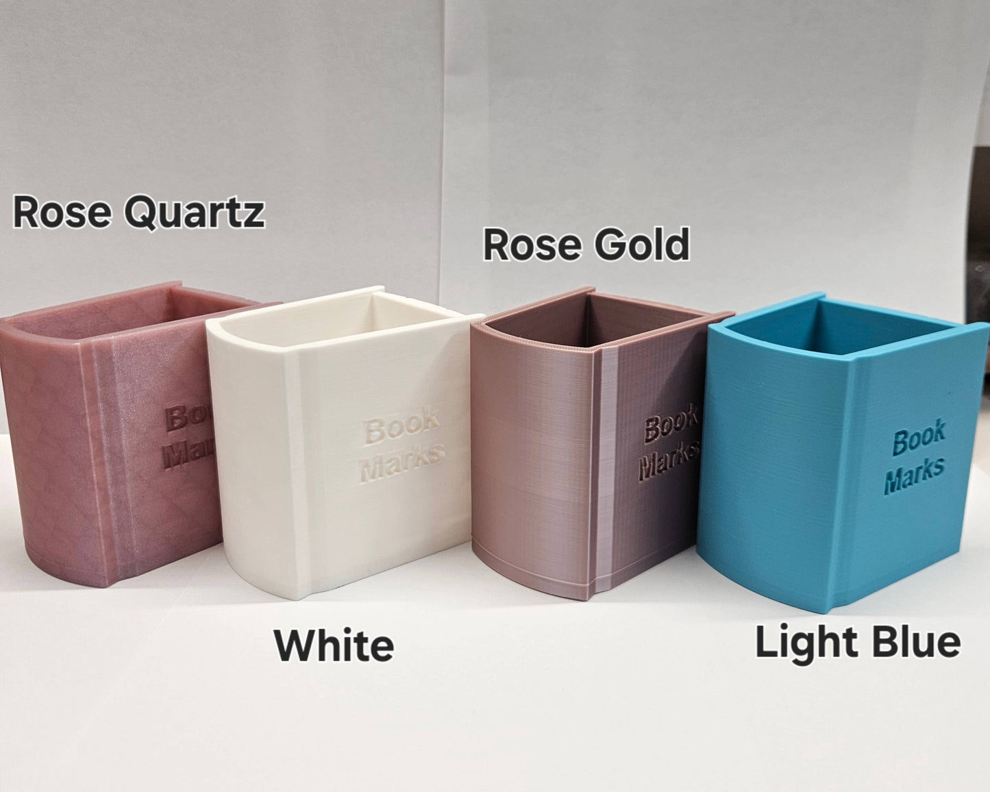 Bookmark Display Book – Bookmark Holder & Organizer: Rose Gold