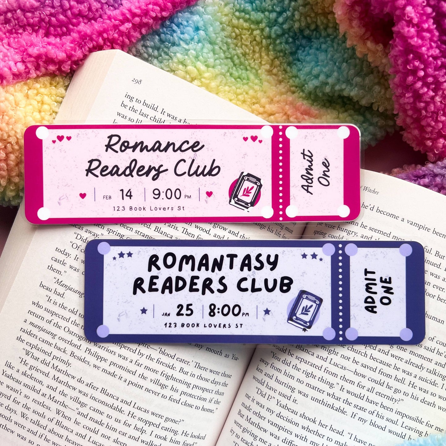 Romance Ticket Bookmarks: Romantasy / No Tassel