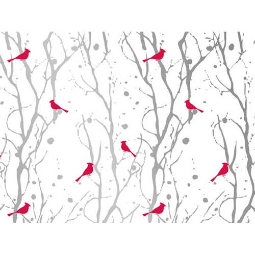 Christmas Print Bulk Tissue Paper: Christmas Bows / 120 Pack