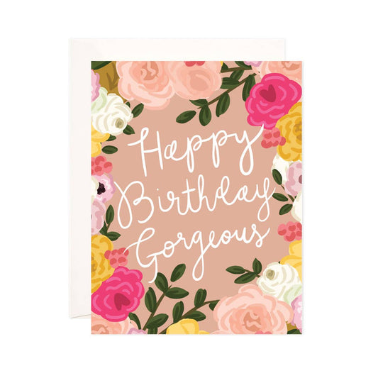 Gorgeous Birthday Greeting Card - Floral Birthday Card
