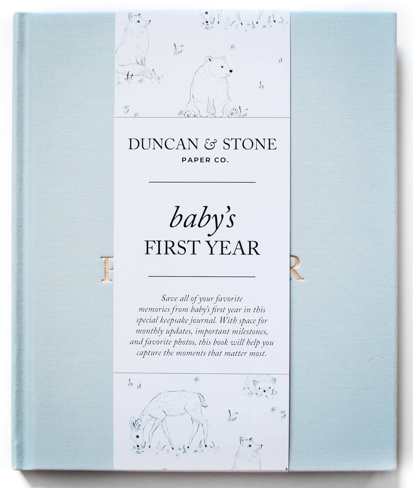 Baby's First Year Memory Book & Photo Album | Christmas Gift: Dusty Rose