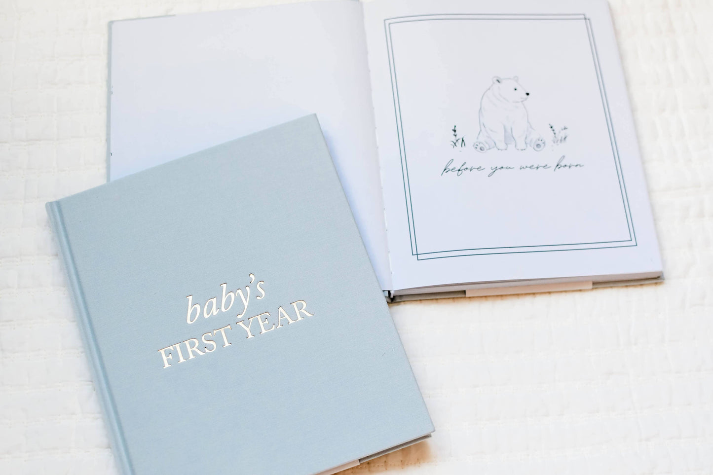 Baby's First Year Memory Book & Photo Album | Christmas Gift: Dusty Rose