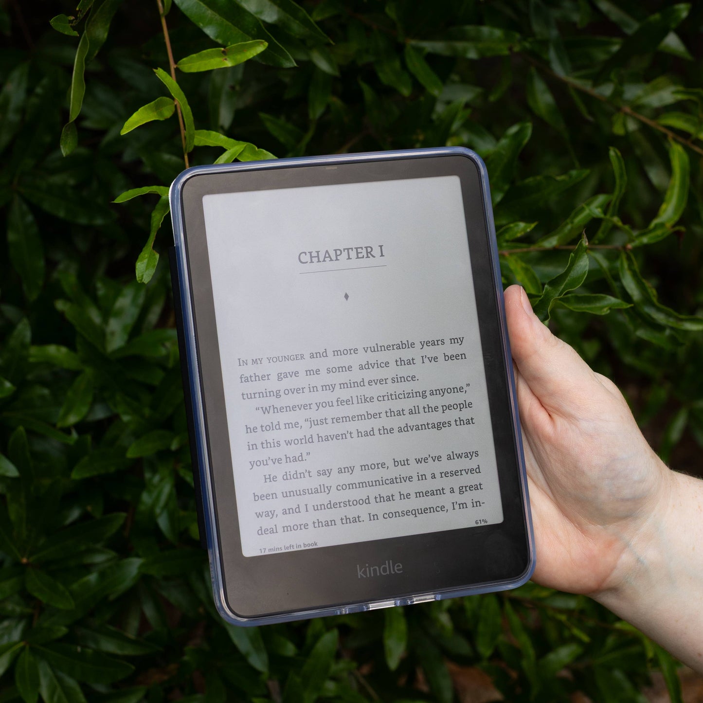 Pressed Floral Clear Back Kindle Case | Bookish & Reading: Kindle Paperwhite (12th Generation)