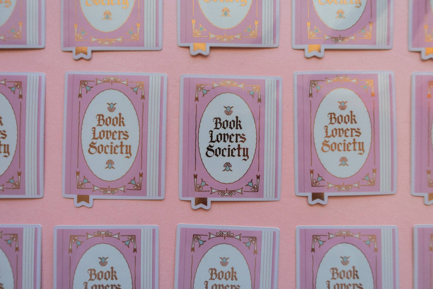 Book Lover Society Sticker [with gold foil]