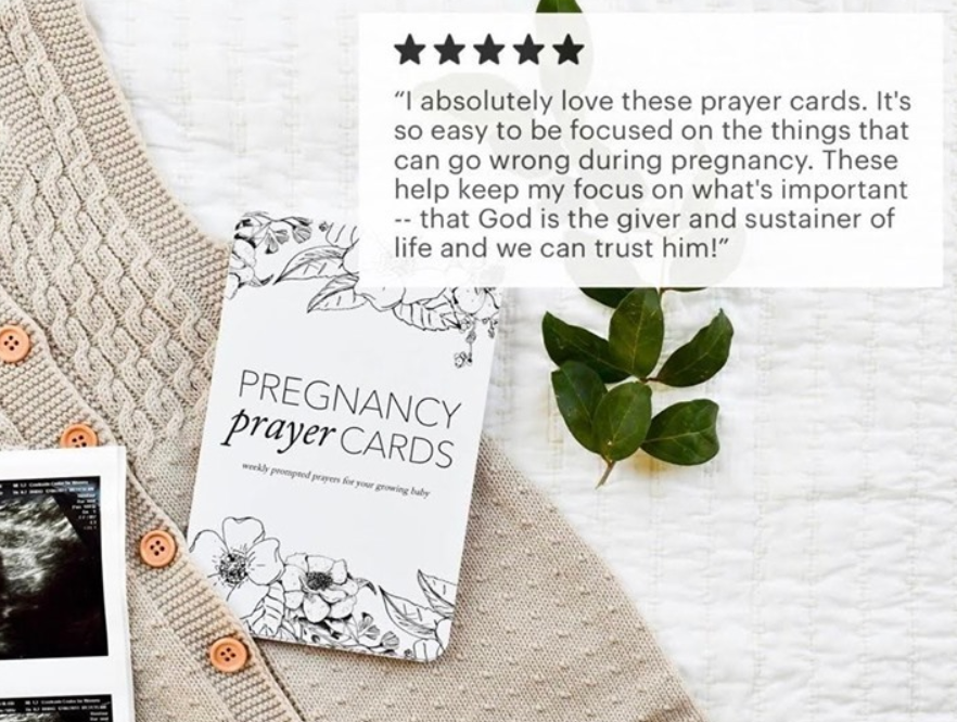 Pregnancy Prayer Cards | Expecting Mom Gift & Announcement