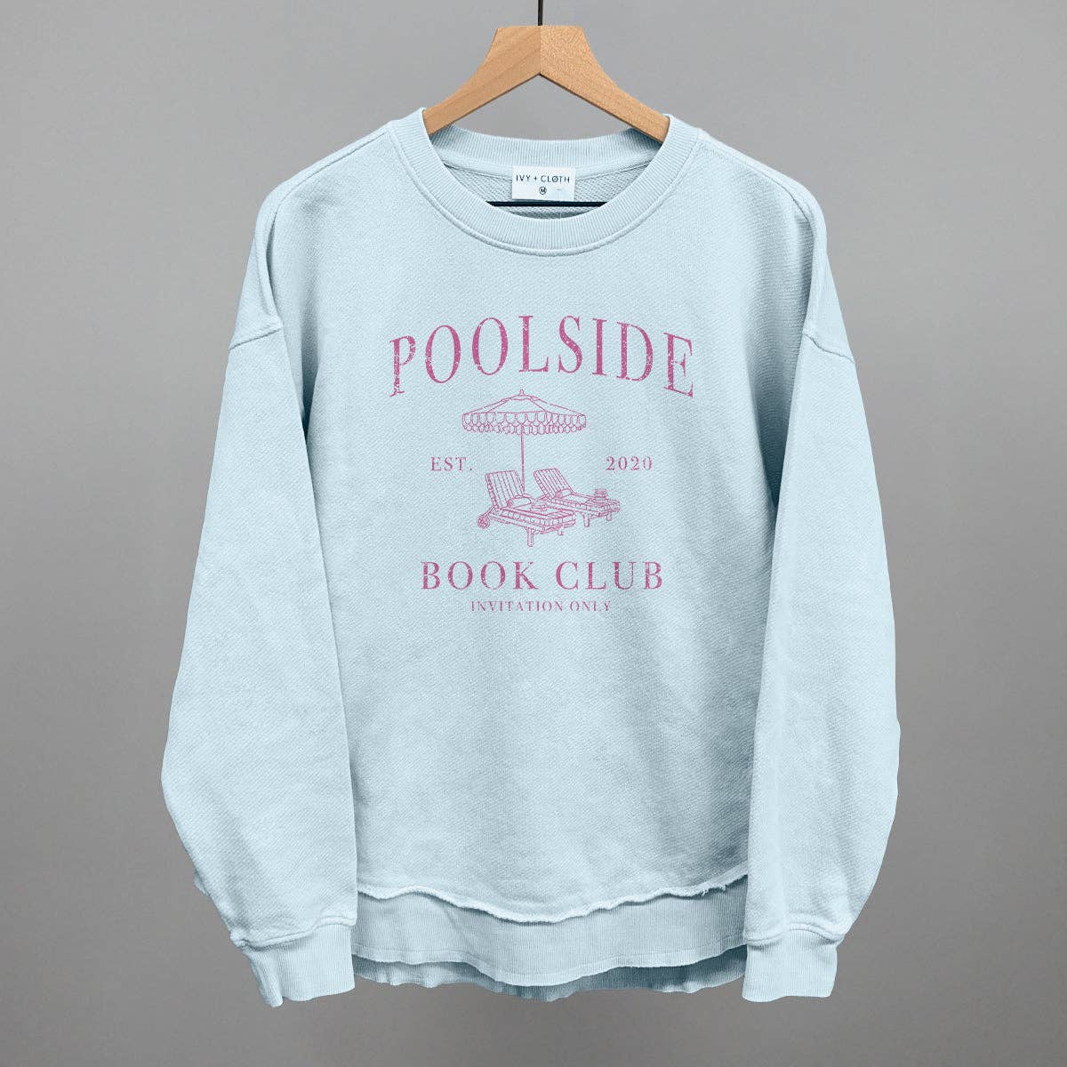 Poolside Book Club: Heather Cement / L / Tee