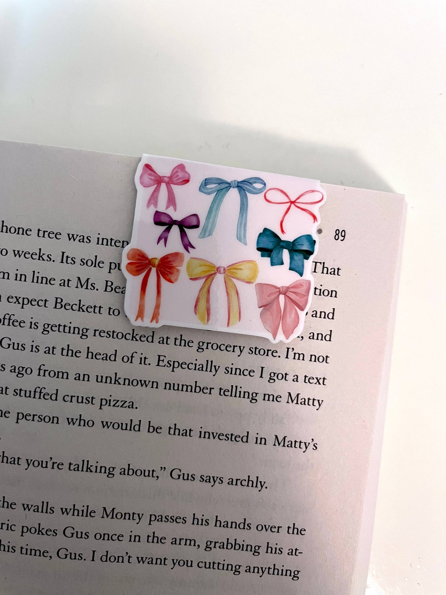 Multi Colored Bows | Magnetic Bookmark: Gloss