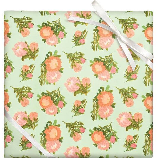 Peony Stone Paper Roll Wrap