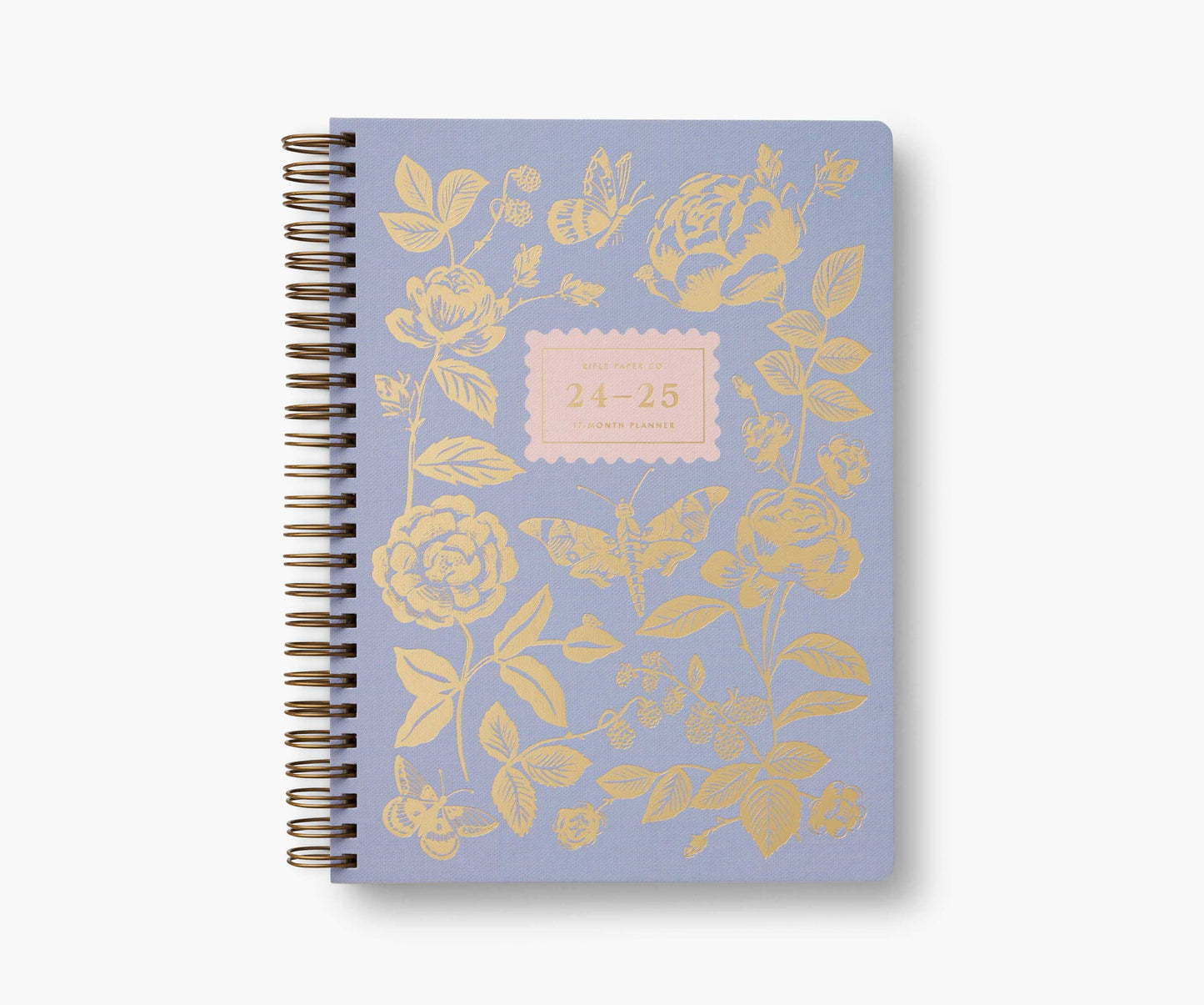 2025 English Rose 17-Month Academic Softcover Spiral Planner