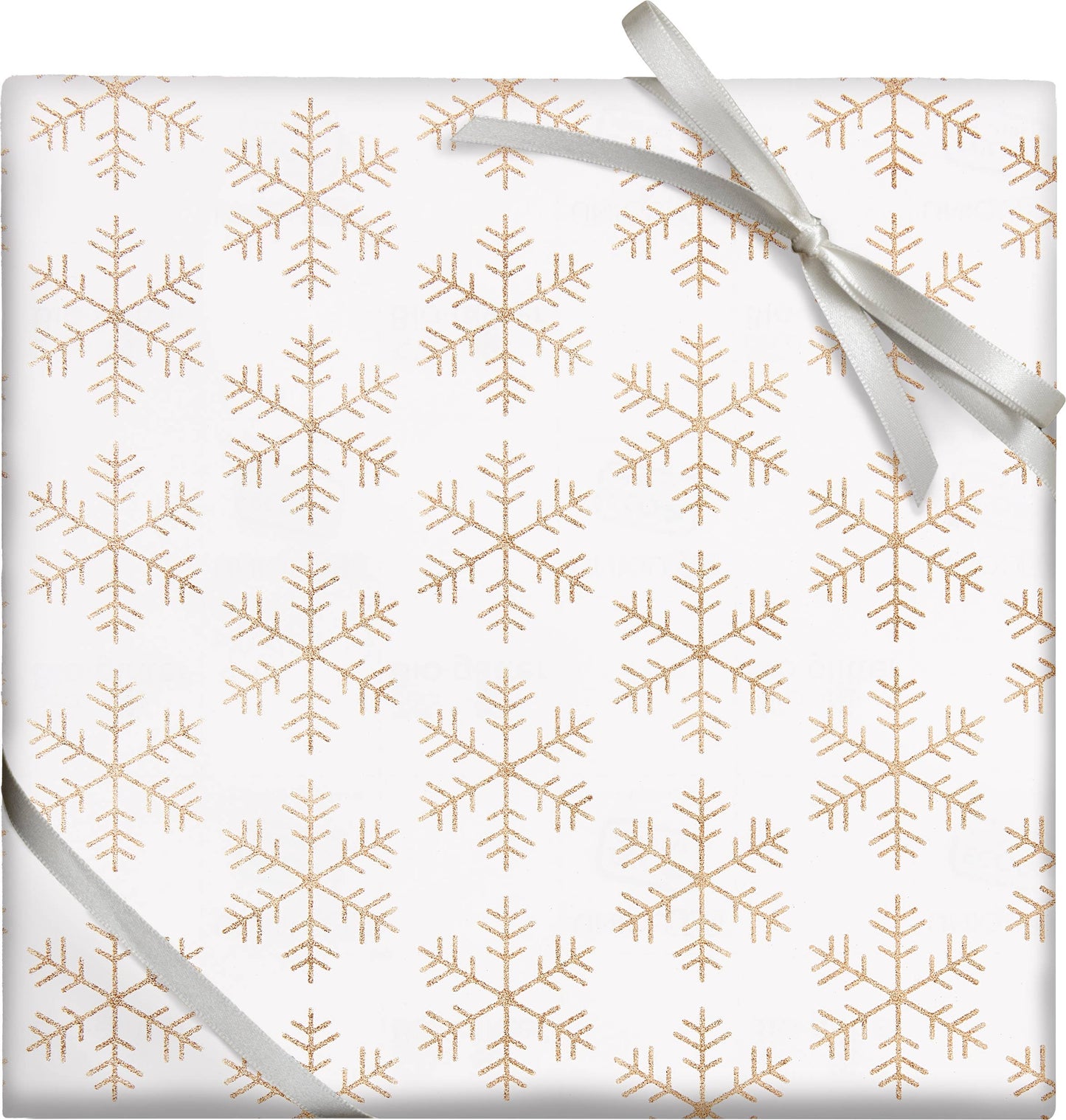 Gold Snowflakes Wrapping Paper