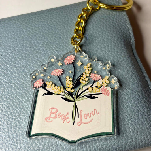 Book Lover Keychain