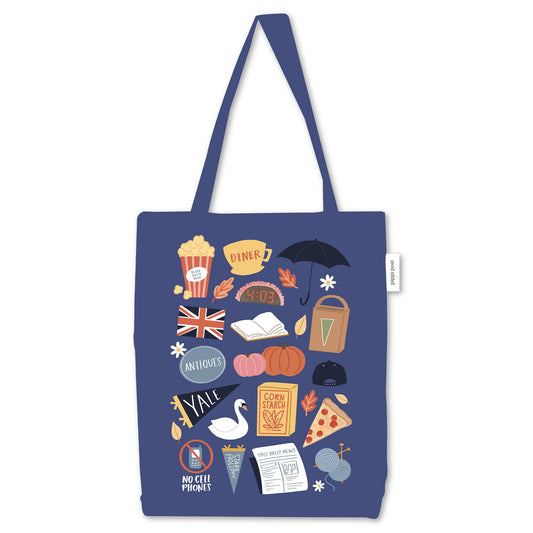 Stars Hollow Icons Canvas Tote Bag