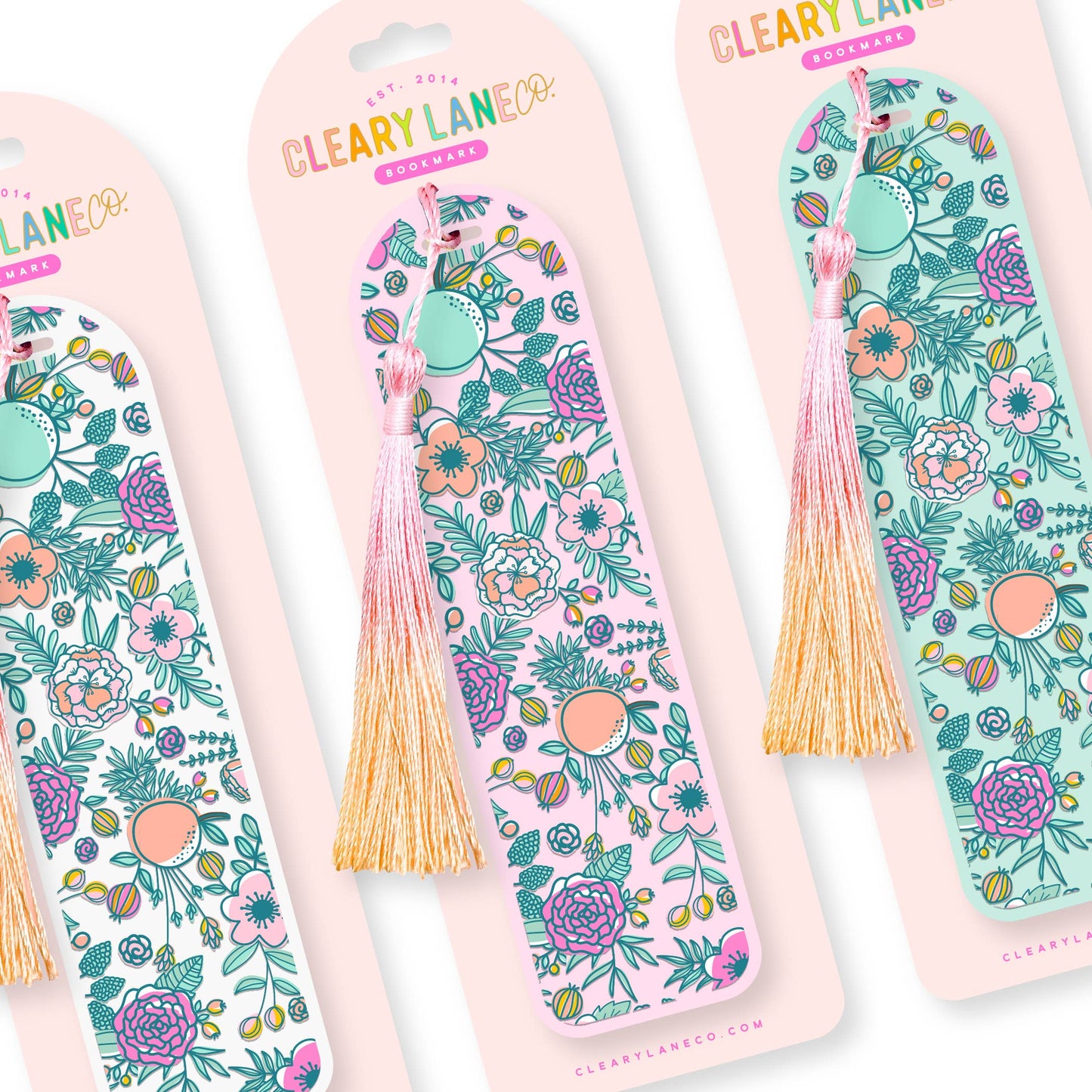 Acrylic Bookmark with Tassel | Choose your design: Bubblegum / I Love Books Rainbow
