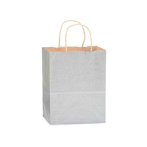 Recycled Kraft Color Paper Retail Shopping Bags: Christmas Red / 25 Pack / Queen 16x6x19.25"