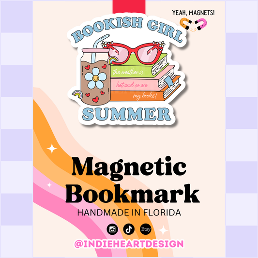 Bookish Girl Summer | Magnetic Bookmark  : No