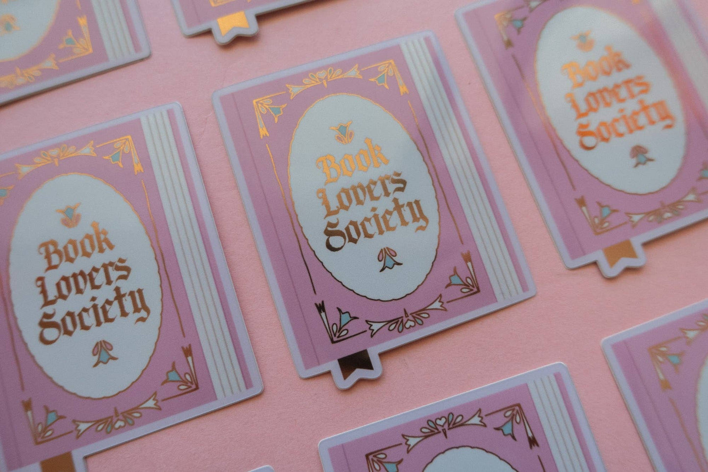 Book Lover Society Sticker [with gold foil]
