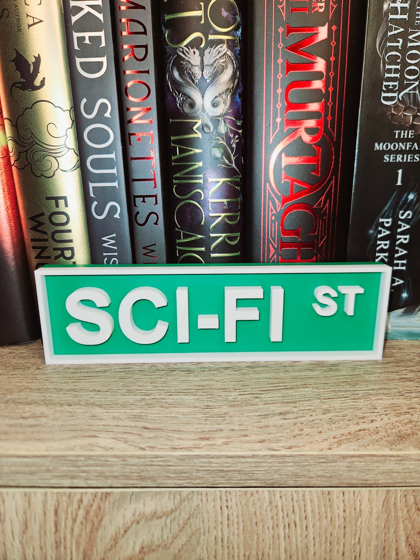 Library Street Signs-Book Genre Street Signs: Rose Gold / Romance Lane