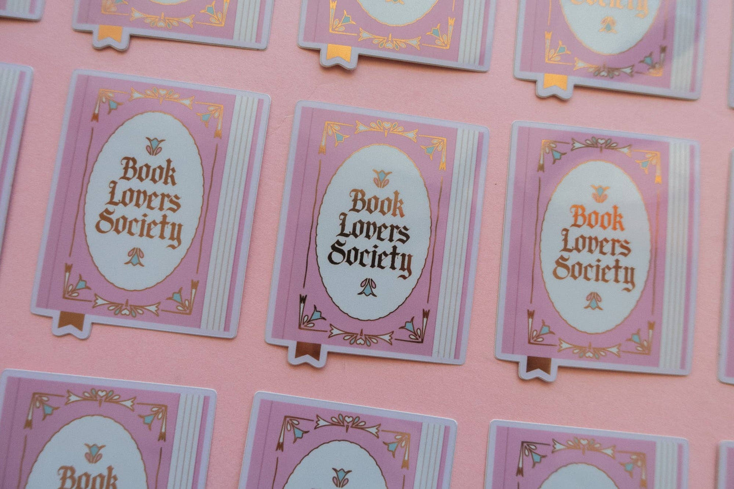 Book Lover Society Sticker [with gold foil]