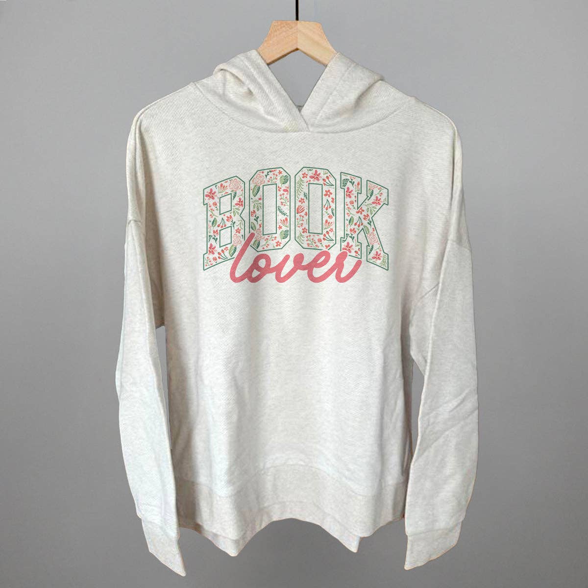 Book Lover Floral Arch + Script: White / XL / Tee
