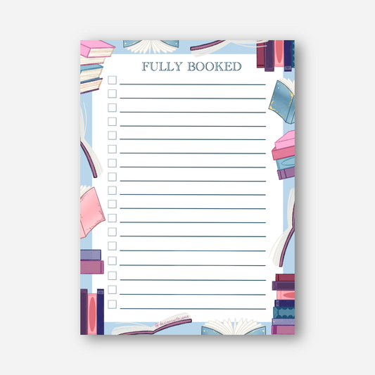 Fully Booked Notepad: Belly band & Plastic Sleeve