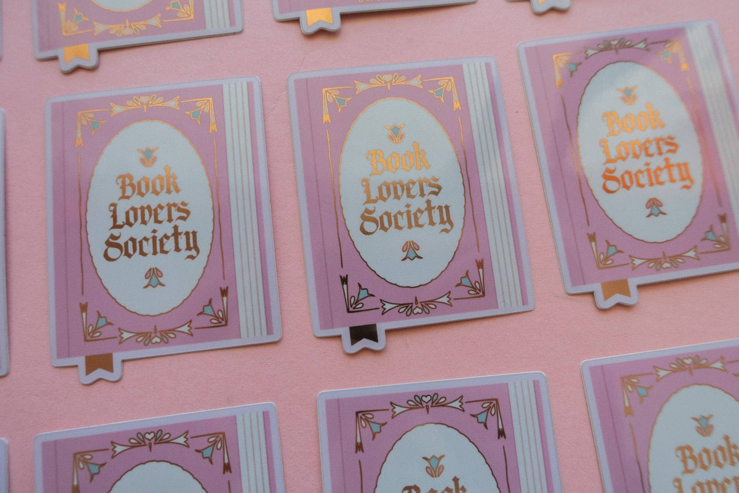 Book Lover Society Sticker [with gold foil]