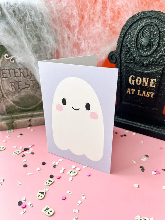 Ghost Halloween Greeting Card