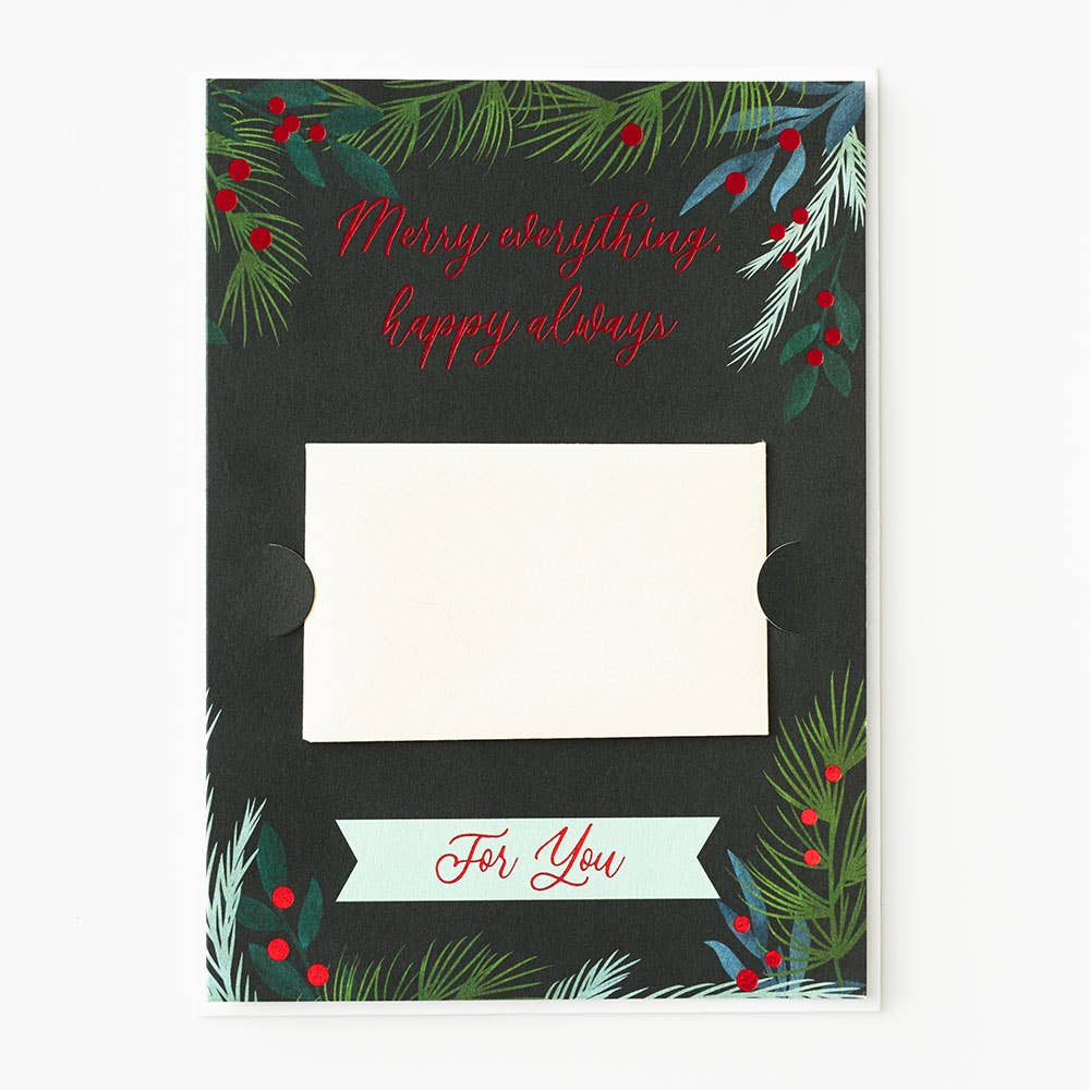 Christmas Holiday Gift Card Envelope