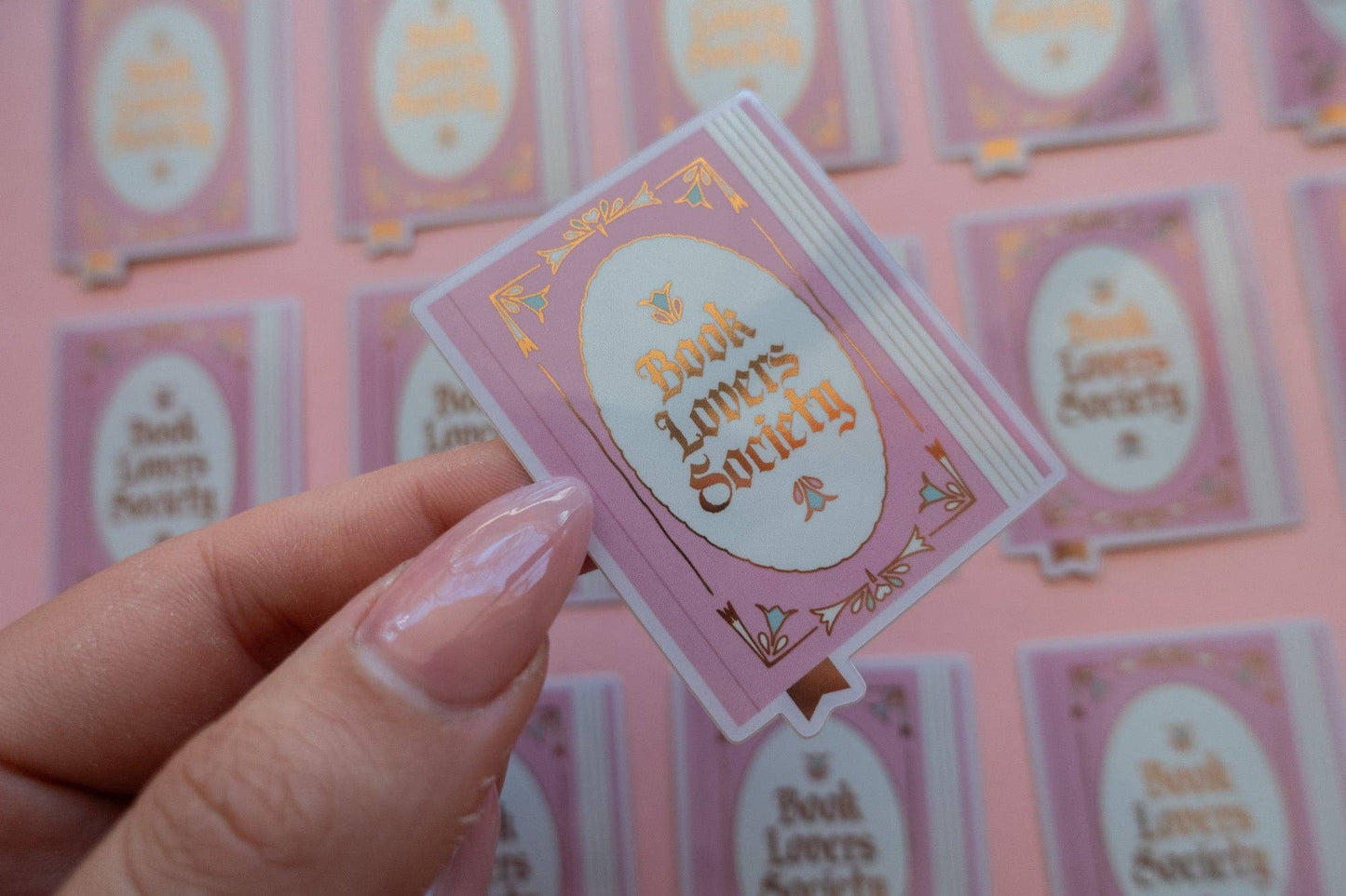 Book Lover Society Sticker [with gold foil]