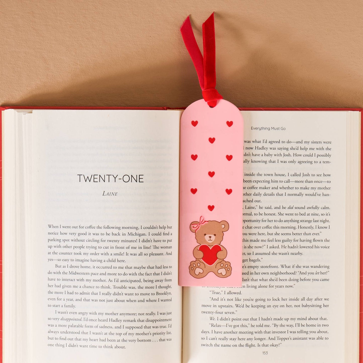 Acrylic Bookmark-Teddy Bear Hugs