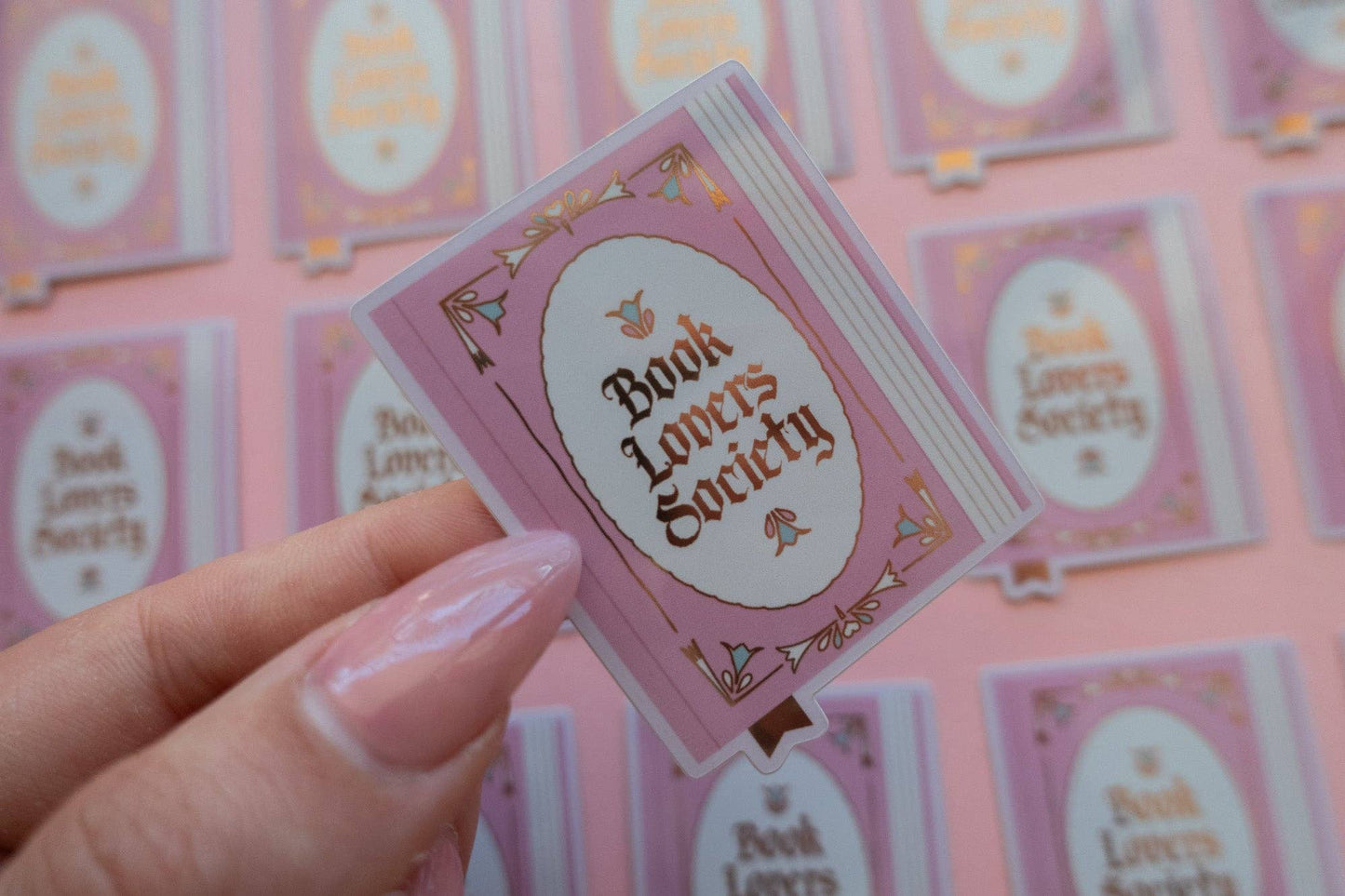 Book Lover Society Sticker [with gold foil]