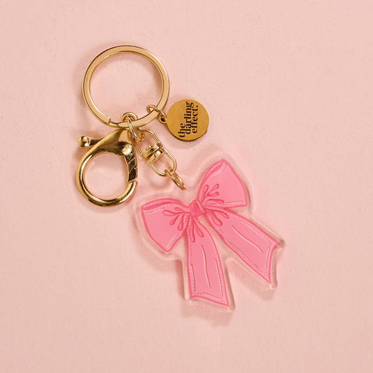 Acrylic Keychain–Bow Pink