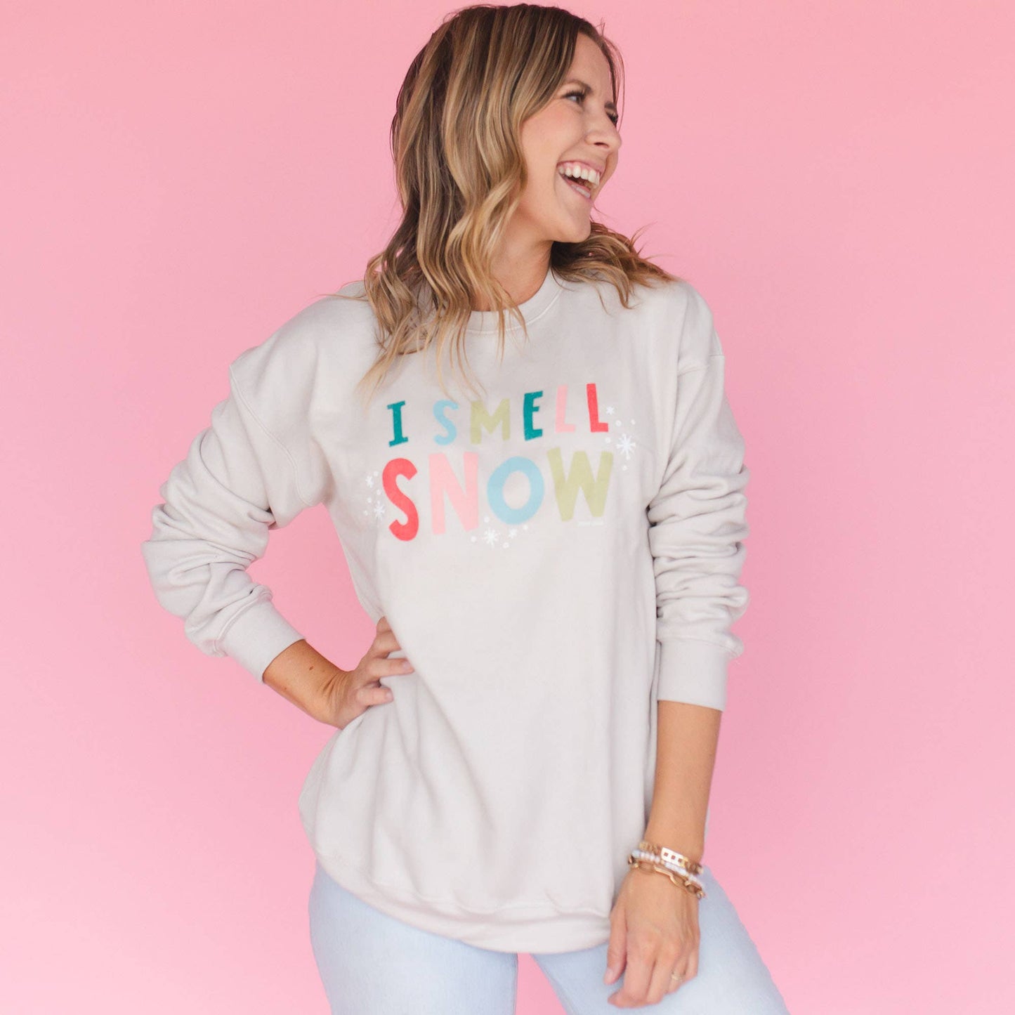 I Smell Snow Sweatshirt - Heather Dust: M