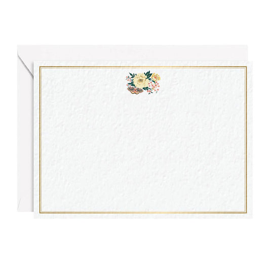 Floral Emblem Stationery Set