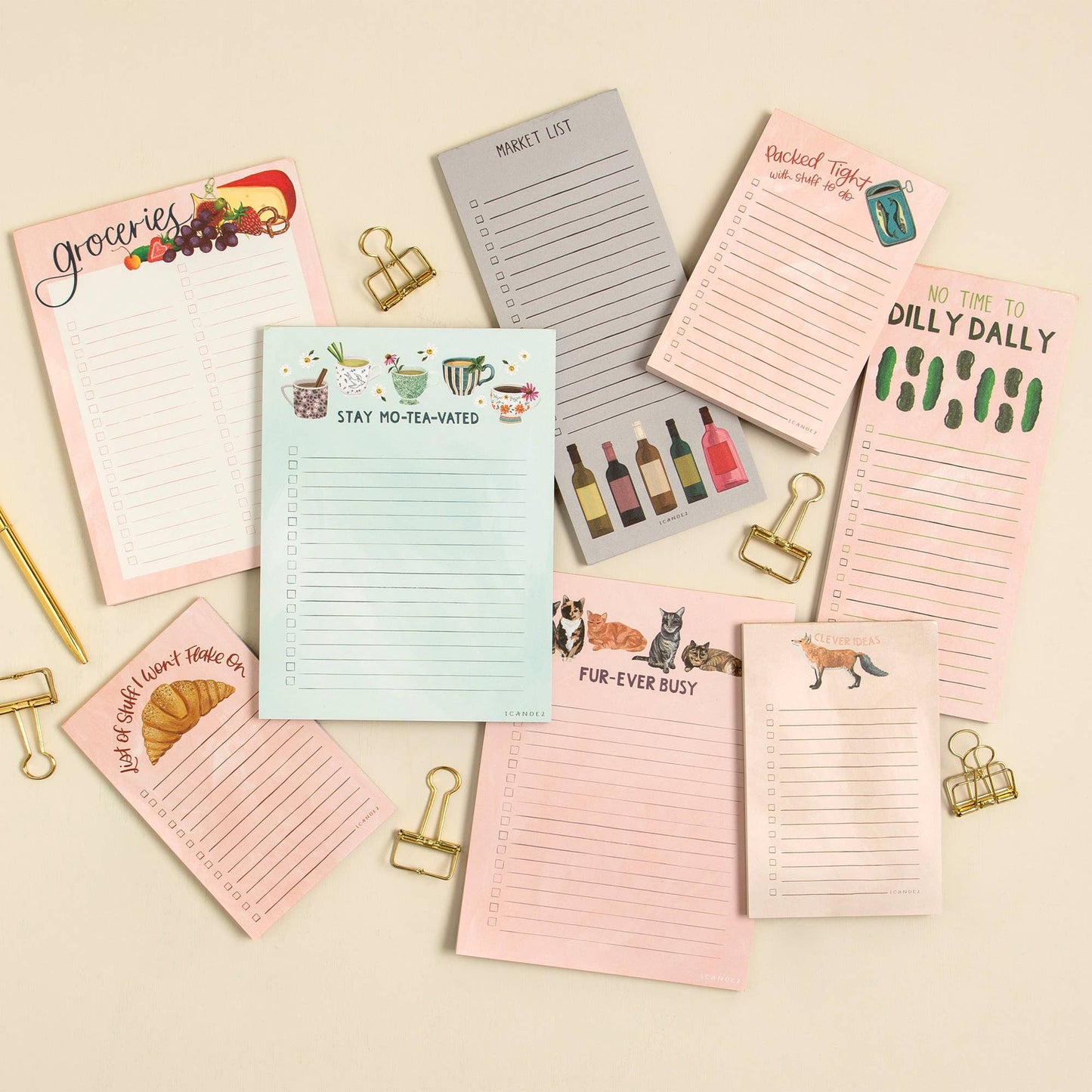 Dilly Dally Pickle 4x9 Notepad