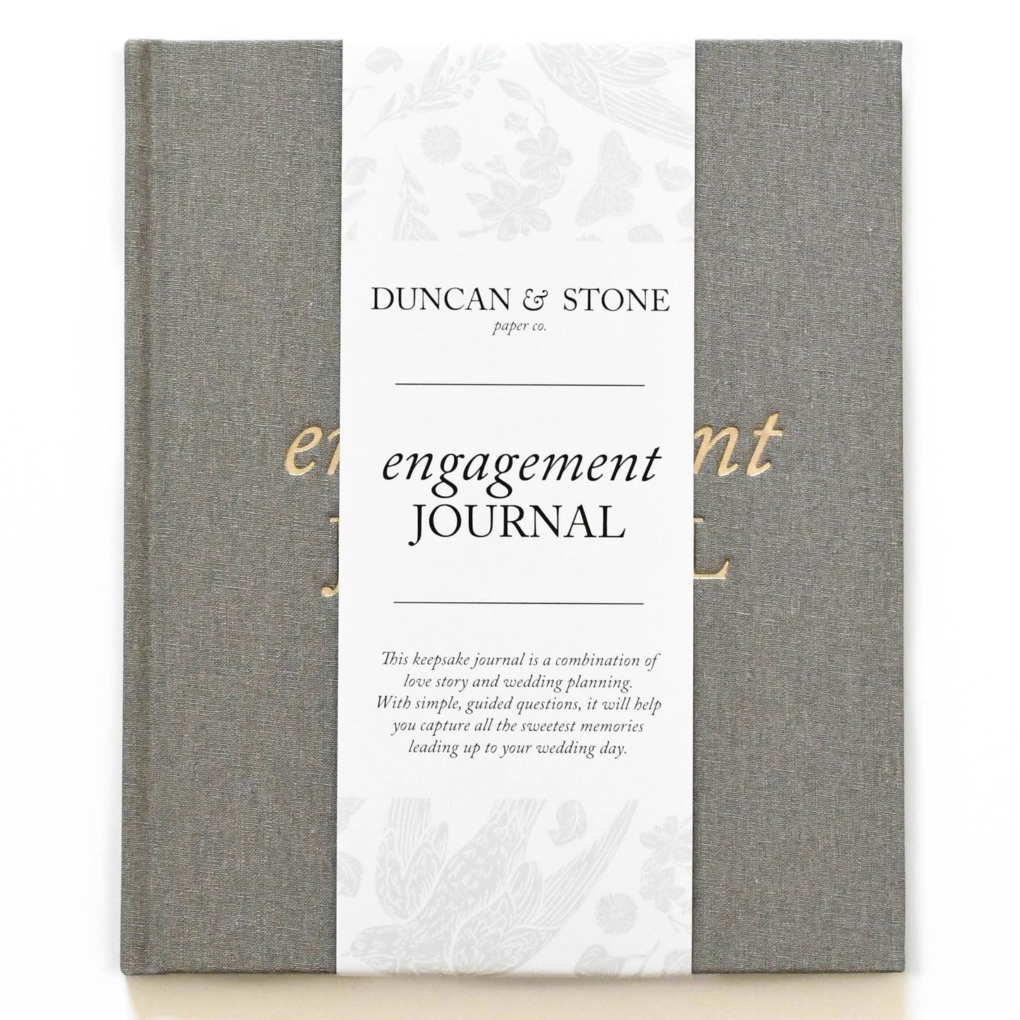 Engagement Journal | Gift for New Brides | Book for Couples: Ivory