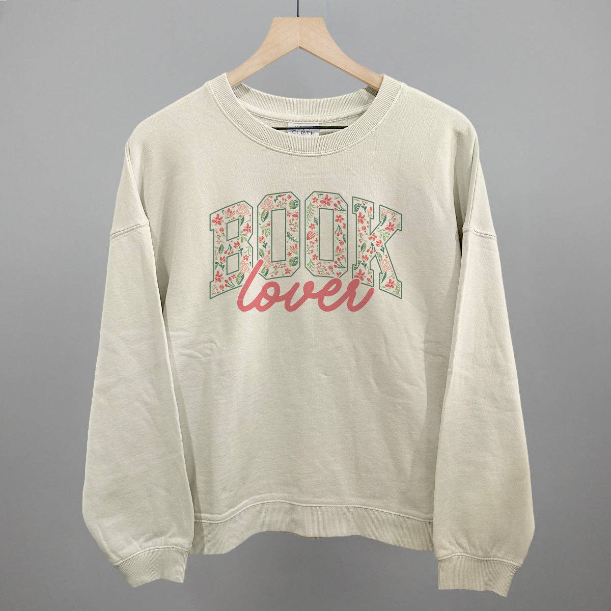 Book Lover Floral Arch + Script: White / XL / Tee