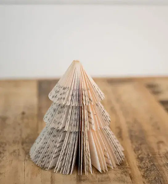 Book Page Christmas Tree-Holiday Decor-Christmas Decor: Small