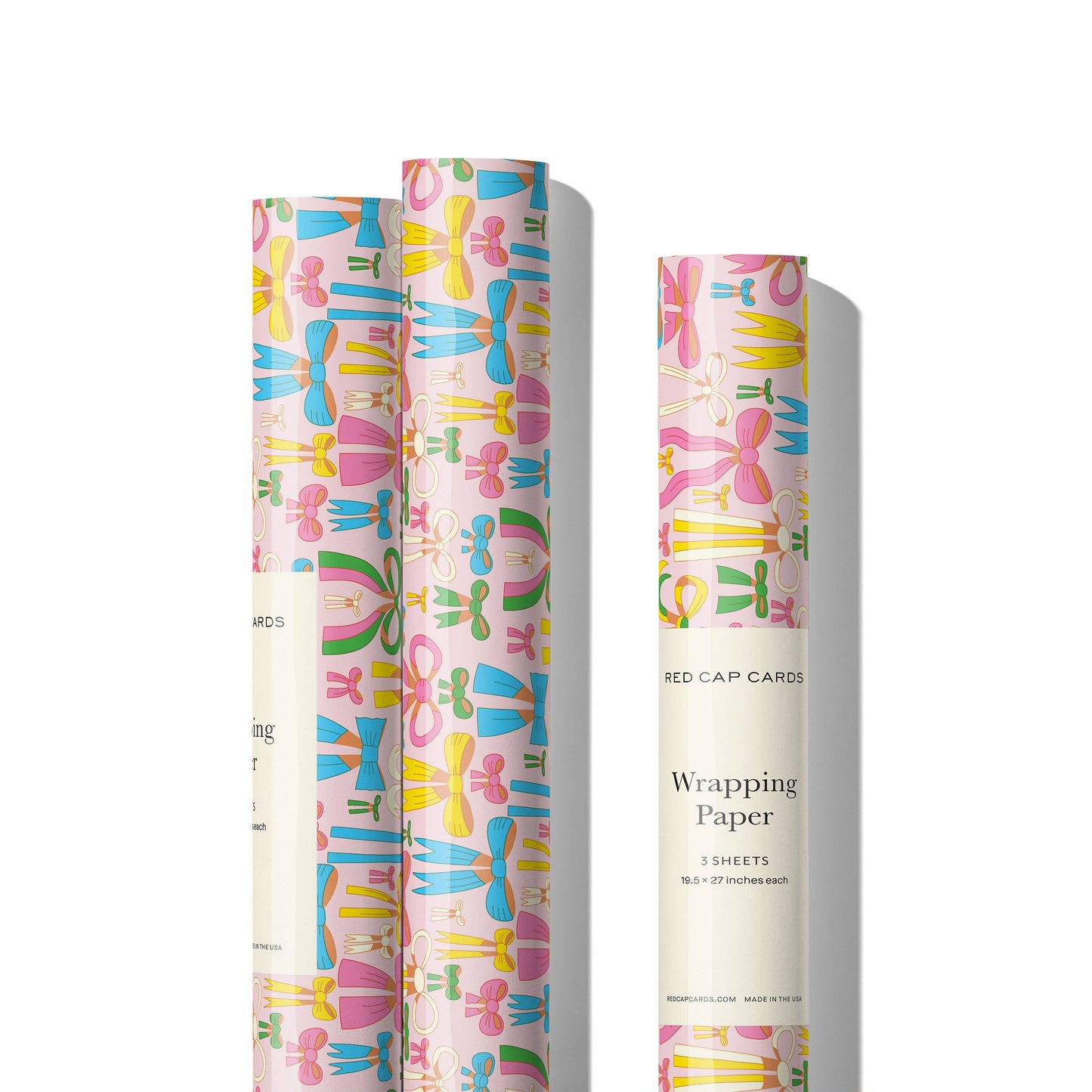 Lots of Bows wrapping paper: Rolls of 3 sheets