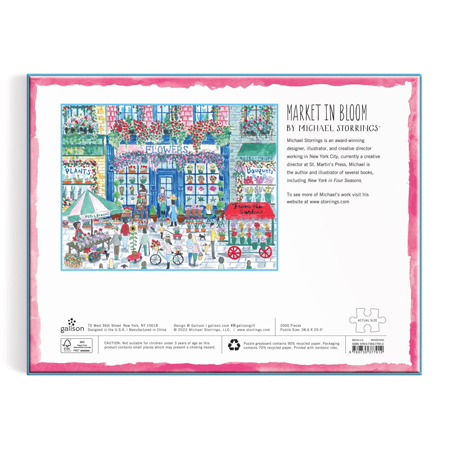 Michael Storrings Market in Bloom 2000 Piece Puzzle