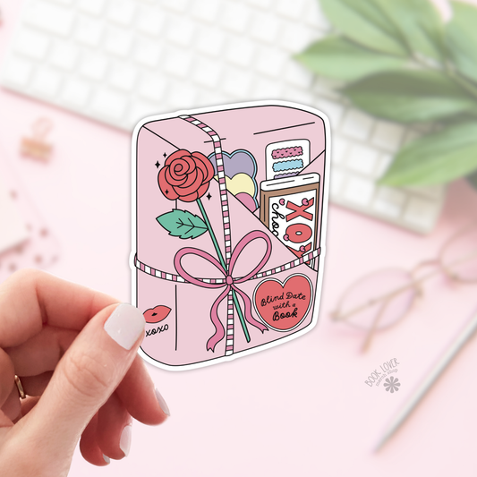 Valentine Book Date Stickers / Bookish Stickers / Book Lover: 2''