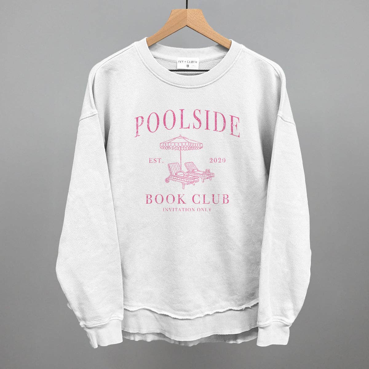 Poolside Book Club: Heather Cement / L / Tee