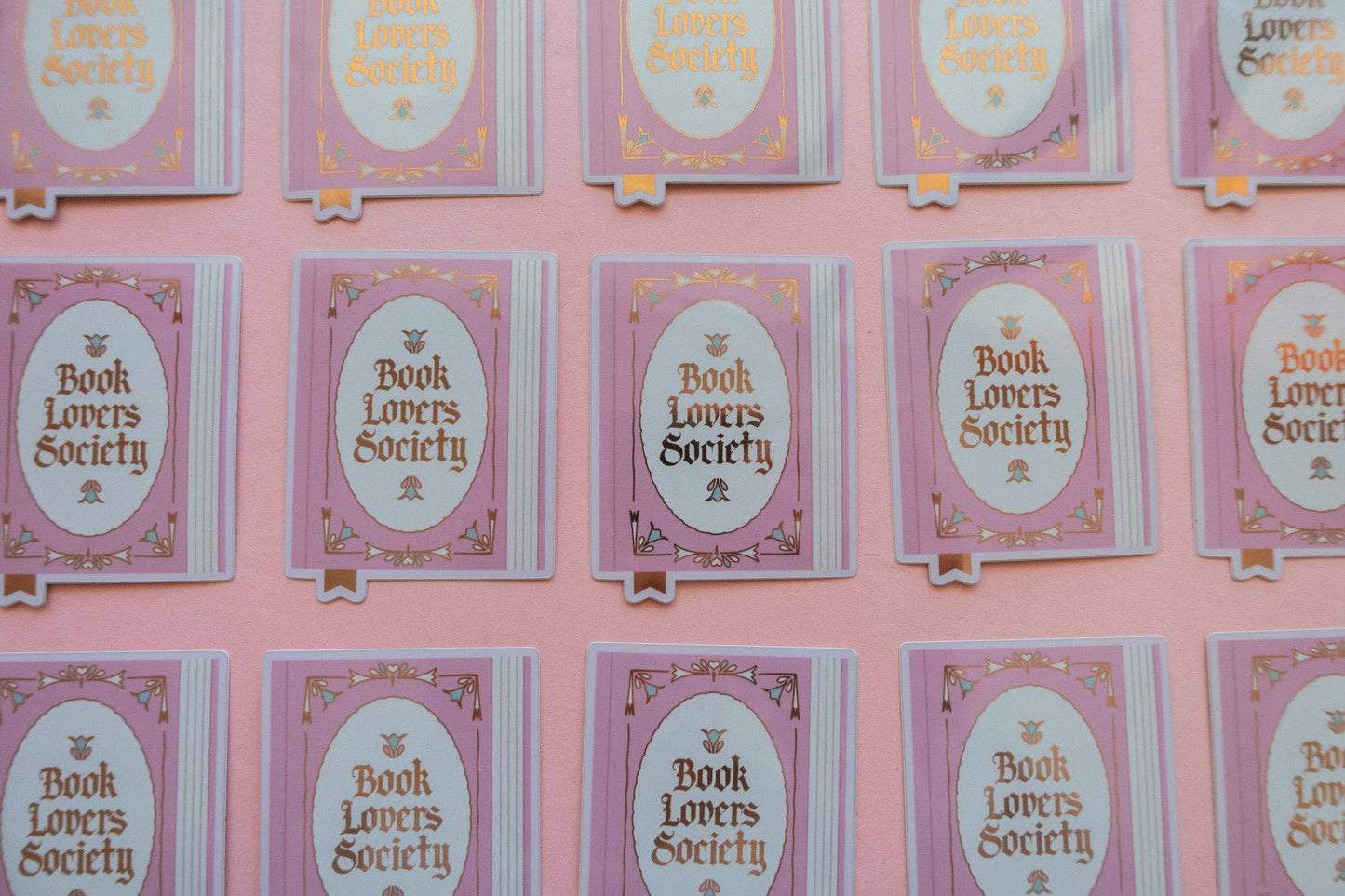 Book Lover Society Sticker [with gold foil]
