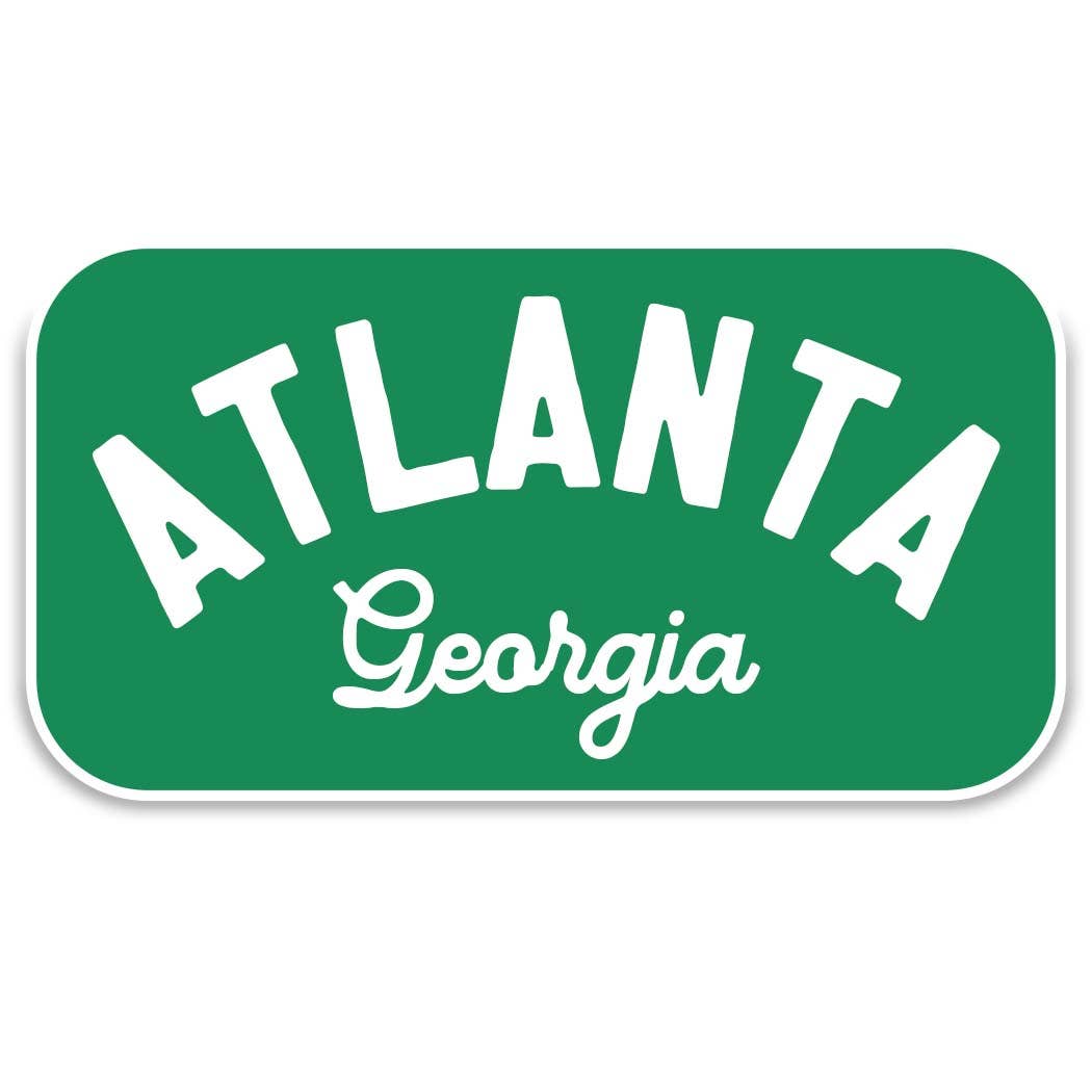 Custom City + State Sticker – Retro Tourist Vinyl Decal: Black + White