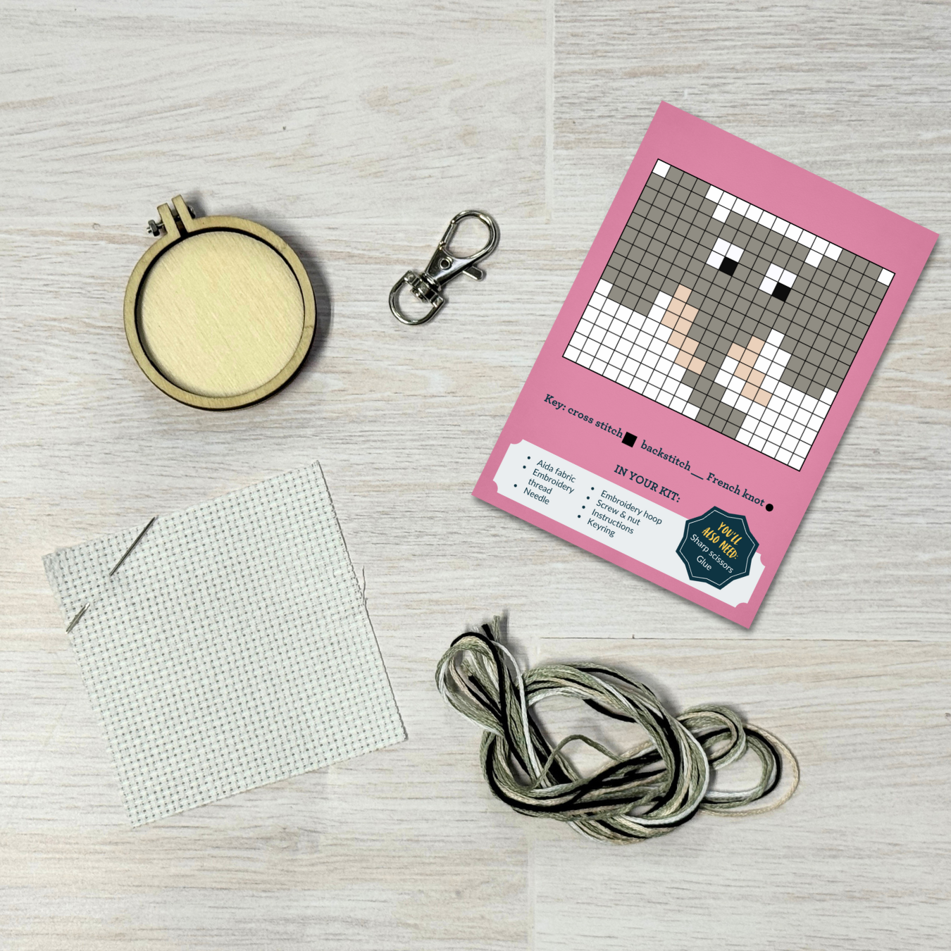 I'll Always be Ear for You Mini Matchbox Cross Stitch Kit