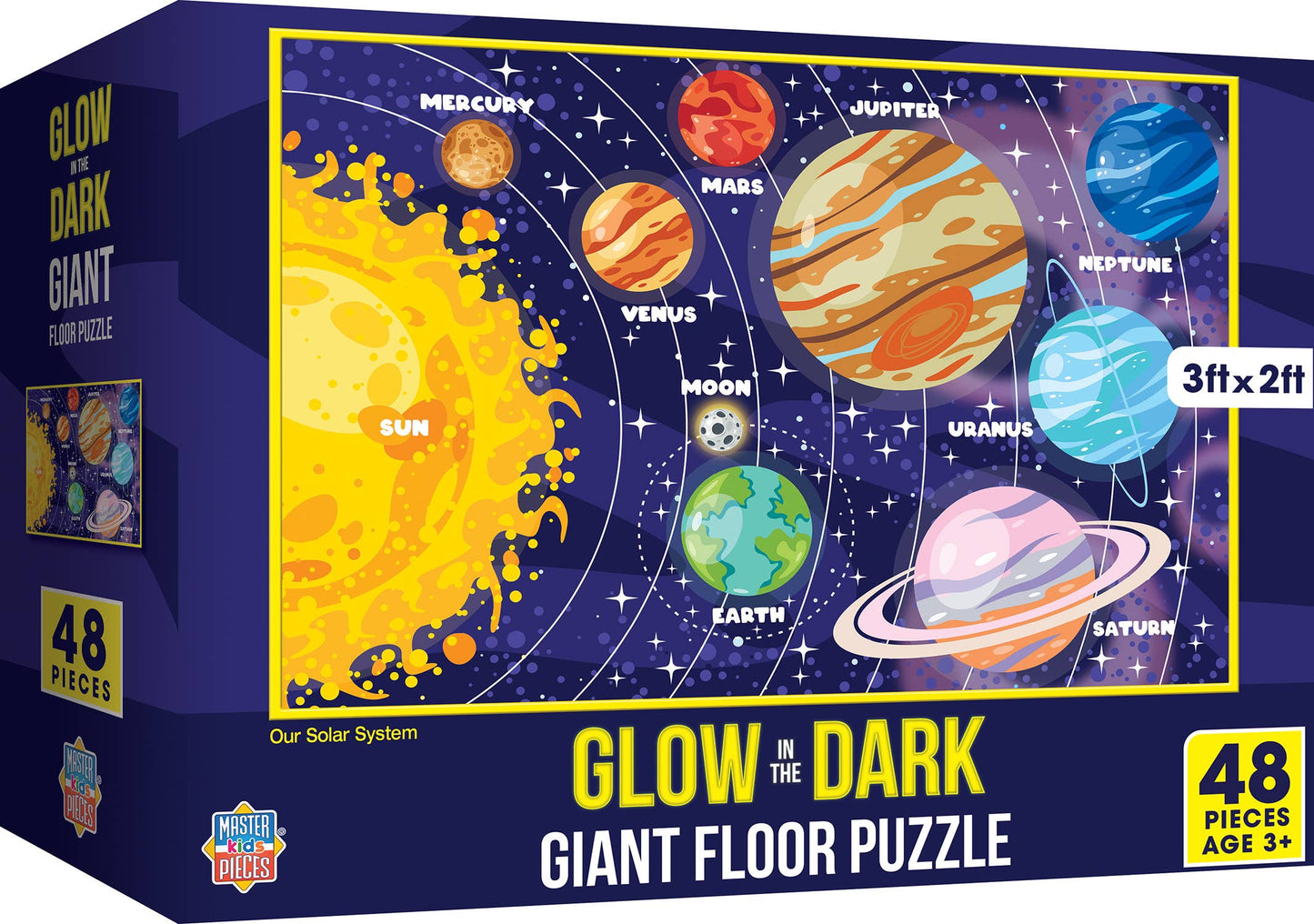 Glow in the Dark - Our Solar System 48 Piece Floor Puzzle